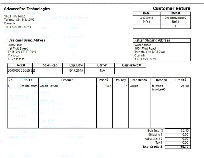Creating a Credit Memo for Overcharged Invoice